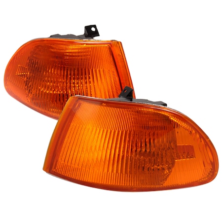 Spec-D Tuning 92-95 Honda Civic Corner Lights Amber 4Dr LC-CV924AM-RS